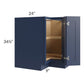 RTA Bayville Blue 33" Lazy Susan Base Cabinet