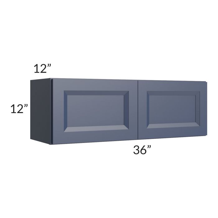 RTA Bayville Blue 36" x 12" Wall Cabinet