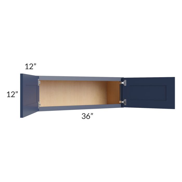 RTA Bayville Blue 36" x 12" Wall Cabinet