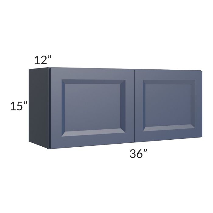 RTA Bayville Blue 36" x 15" Wall Cabinet