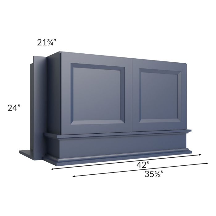 RTA Bayville Blue 36" x 24" Wood Hood