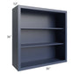 RTA Bayville Blue 36" x 36" Wall Open Cabinet