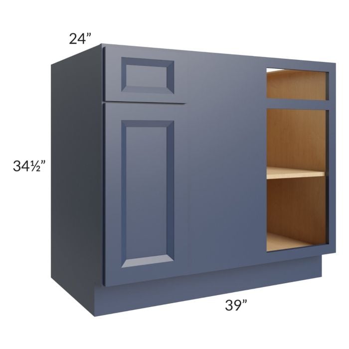 RTA Bayville Blue 39" Blind Corner Base Cabinet