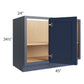 RTA Bayville Blue 45" Full Height Door Blind Corner Base Cabinet