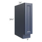 RTA Bayville Blue 9" Full Height Door Base Cabinet