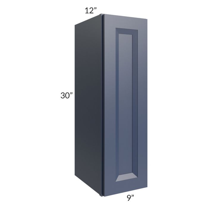 RTA Bayville Blue 9" x 30" Wall Cabinet