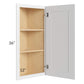 RTA Bayville White 12" x 36" Wall End Angle Cabinet with 2 Decorative End Panels