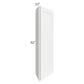 RTA Bayville White 12" x 42" Wall End Angle Cabinet