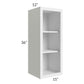 RTA Bayville White 15" x 36" Wall Open Cabinet