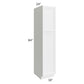 RTA Bayville White 18" x 84" Wall Pantry Cabinet with 3 Roll Out Trays