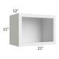 RTA Bayville White 21" x 15" Wall Open Cabinet