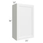 RTA Bayville White 21" x 36" Wall Cabinet