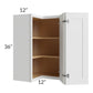 RTA Bayville White 24" x 36" Easy Reach Wall Cabinet with 1 Decorative End Panel
