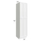 RTA Bayville White 24" x 96" Wall Pantry Cabinet with 2 Roll Out Trays