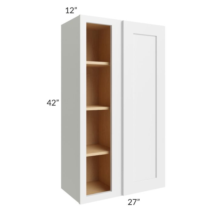 RTA Bayville White 27" x 42" Wall Blind Cabinet