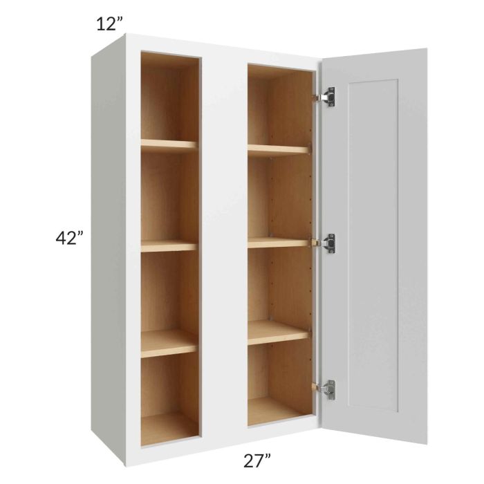 RTA Bayville White 27" x 42" Wall Blind Cabinet
