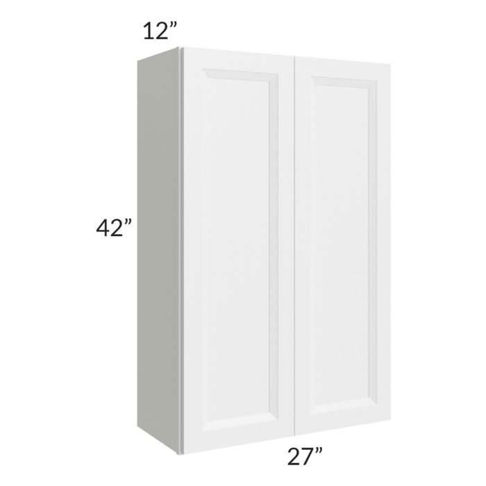 RTA Bayville White 27" x 42" Wall Cabinet