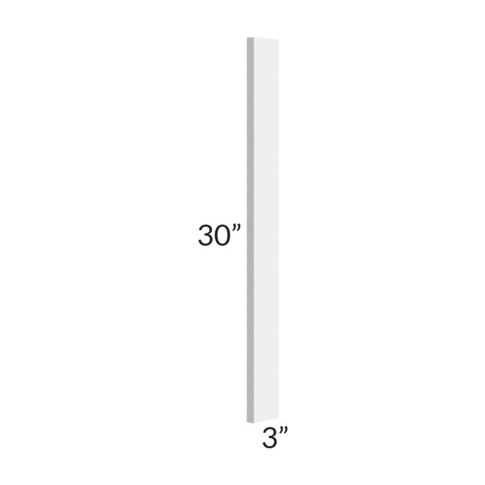 RTA Bayville White 3" x 30" Wall Filler