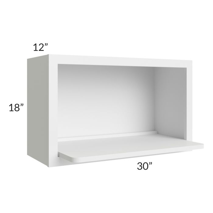 RTA Bayville White 30" x 18" Microwave Wall Cabinet