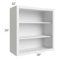 RTA Bayville White 30" x 30" Wall Open Cabinet