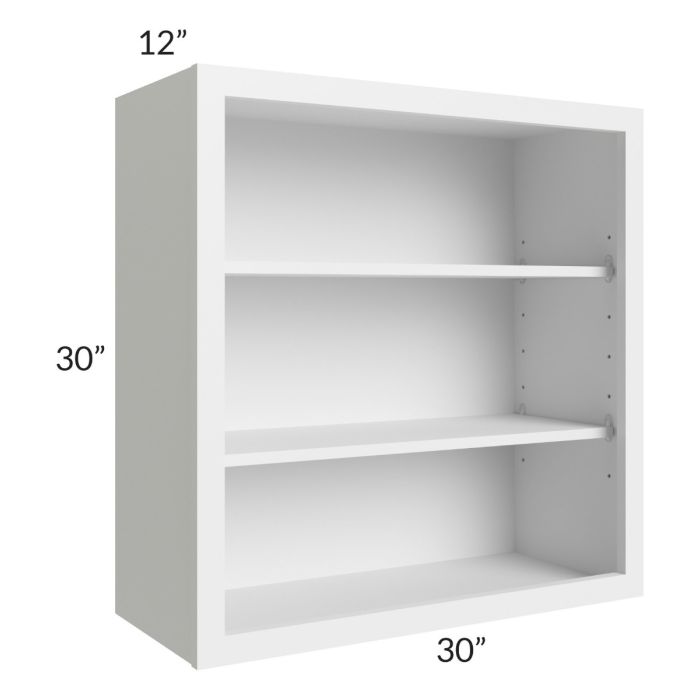 RTA Bayville White 30" x 30" Wall Open Cabinet
