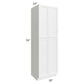 RTA Bayville White 30" x 96" Wall Pantry Cabinet