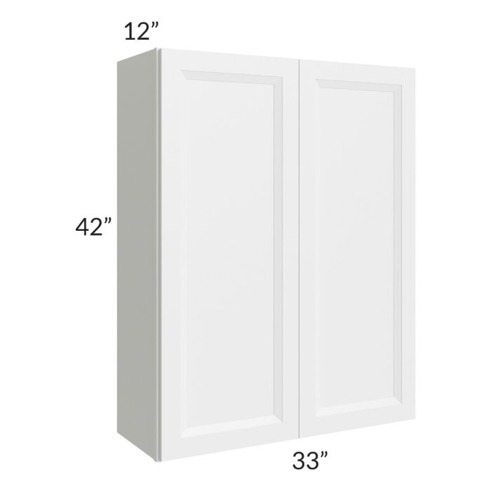 RTA Bayville White 33" x 42" Wall Cabinet