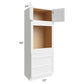 RTA Bayville White 33" x 90" Universal Oven Cabinet