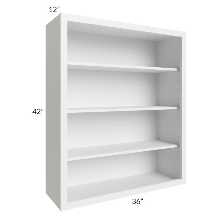 RTA Bayville White 36" x 42" Wall Open Cabinet