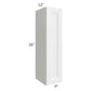 RTA Bayville White 9" x 36" Wall Cabinet with 1 Decorative End Panel