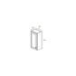 RTA Biscotti Cafe Glazed 12" x 36" Wall Cabinet with 1 Decorative End Panel