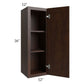 RTA Biscotti Cafe Glazed 12" x 36" Wall Cabinet with 2 Decorative End Panels
