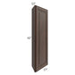 RTA Biscotti Cafe Glazed 12" x 42" Wall End Angle Cabinet