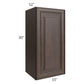 RTA Biscotti Cafe Glazed 15" x 30" Wall Cabinet