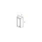 RTA Biscotti Cafe Glazed 15" x 42" Wall Cabinet