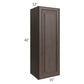RTA Biscotti Cafe Glazed 15" x 42" Wall Cabinet with 2 Decorative End Panels