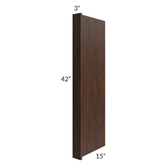 RTA Biscotti Cafe Glazed 15" x 42" Wall End Panel