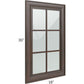 RTA Biscotti Cafe Glazed 18" x 30" Mullion Glass Door