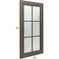 RTA Biscotti Cafe Glazed 18" x 36" Mullion Glass Door