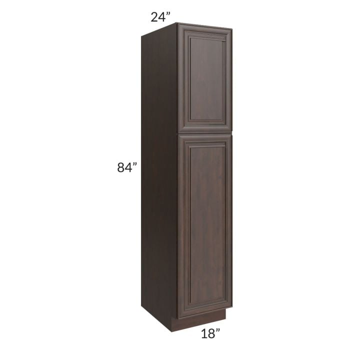 RTA Biscotti Cafe Glazed 18" x 84" Utility Cabinet