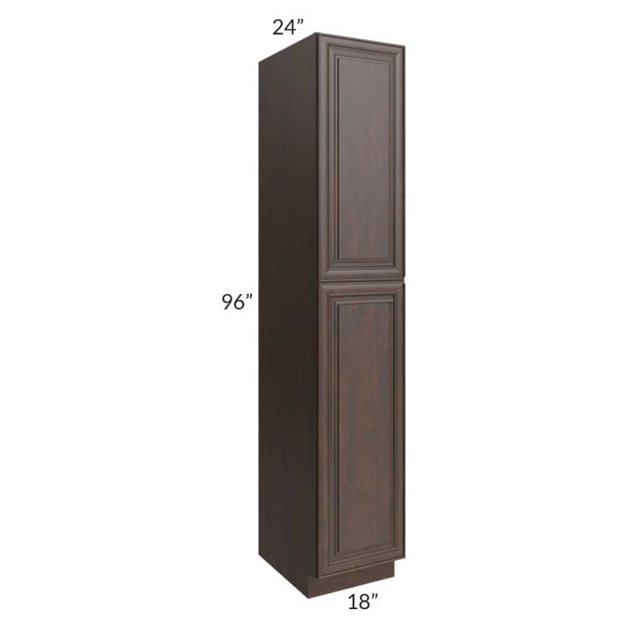 RTA Biscotti Cafe Glazed 18" x 96" Utility Cabinet