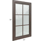 RTA Biscotti Cafe Glazed 21" x 36" Mullion Glass Door