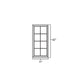 RTA Biscotti Cafe Glazed 21" x 42" Mullion Glass Door