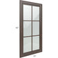 RTA Biscotti Cafe Glazed 21" x 42" Mullion Glass Door