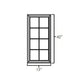 RTA Biscotti Cafe Glazed 24" x 42" Corner Mullion Glass Door