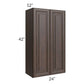 RTA Biscotti Cafe Glazed 24" x 42" Wall Cabinet