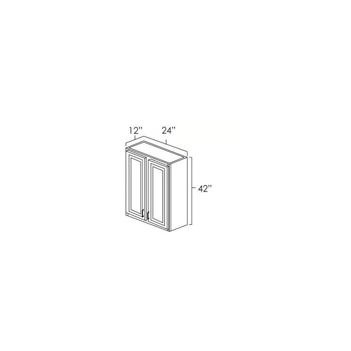 RTA Biscotti Cafe Glazed 24" x 42" Wall Cabinet