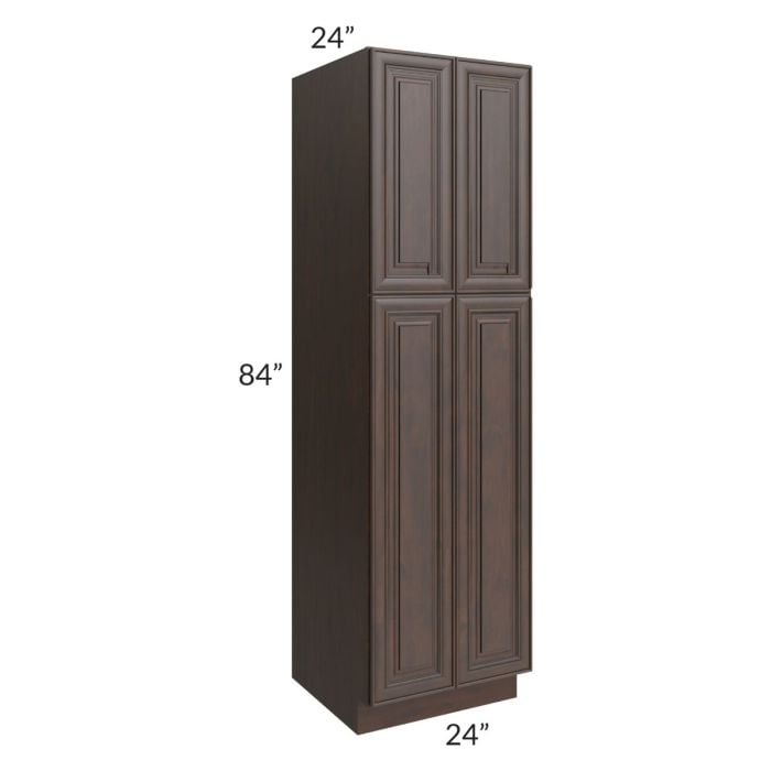 RTA Biscotti Cafe Glazed 24" x 84" Utility Cabinet