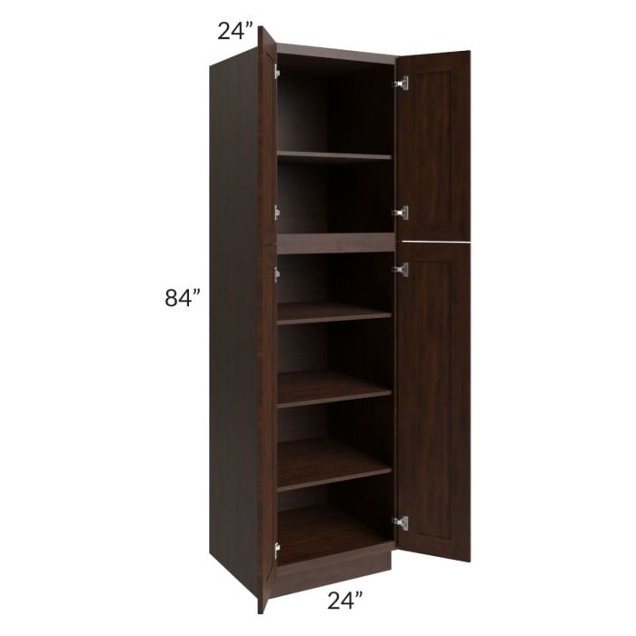 RTA Biscotti Cafe Glazed 24" x 84" Utility Cabinet
