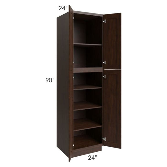 RTA Biscotti Cafe Glazed 24" x 90" Utility Cabinet